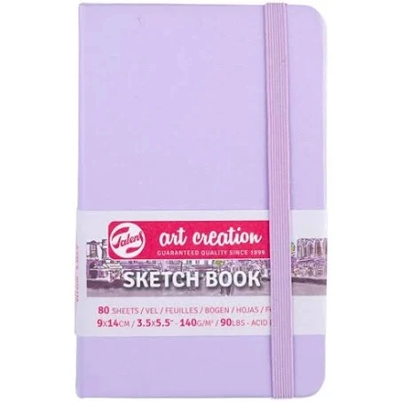 Talens Art Creation Sketch book pastel violet 13x21cm 140gr 80 Yaprak ürün görseli 1