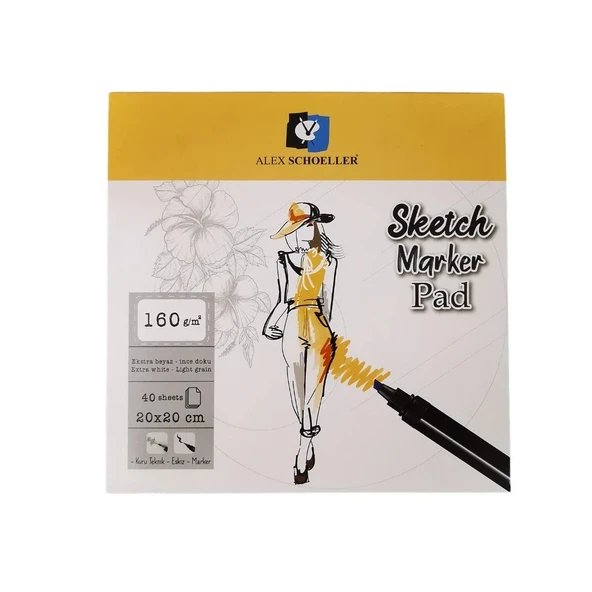 Alex Schoeller Eskiz Blok A5 Spiralli 180 Gr 25'Li ürün görseli 1