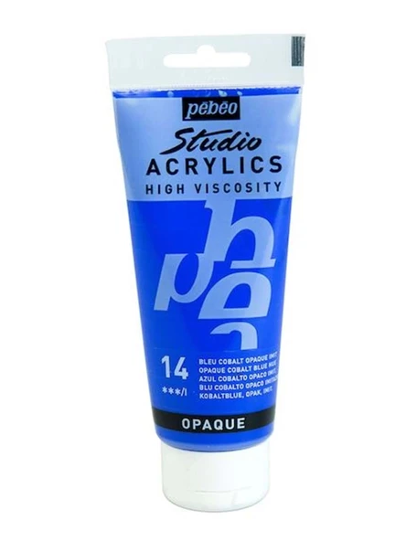 Pebeo High Viscosity Acrylics - Opaque Cobalt Blue Hue 14 ürün görseli 1