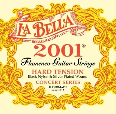 La Bella 2001 Flamenko Sert Gerilim Naylon Gitar Telleri, Tam Set ürün görseli 1