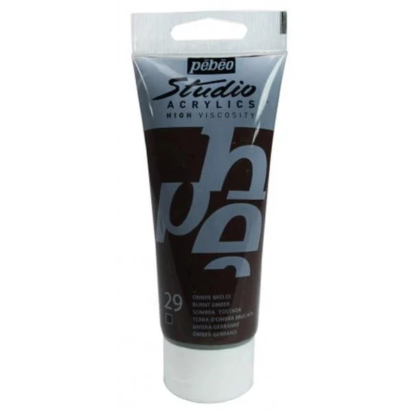 Pebeo Studio Akrilik Boya 100ml - 29 Burnt Umber ürün görseli 1