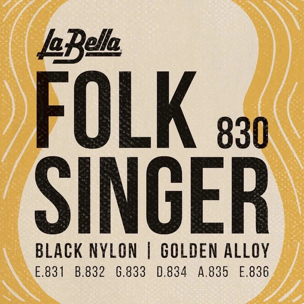 La Bella 653927 Klasik Gitar için Folk Singer Tel Seti ürün görseli 1