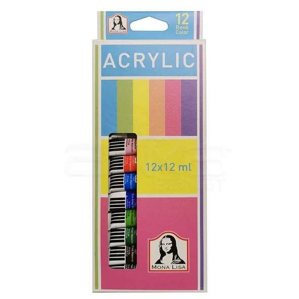 Mona Lisa Akrilik Boya 12x12 ml Tüp ürün görseli 1