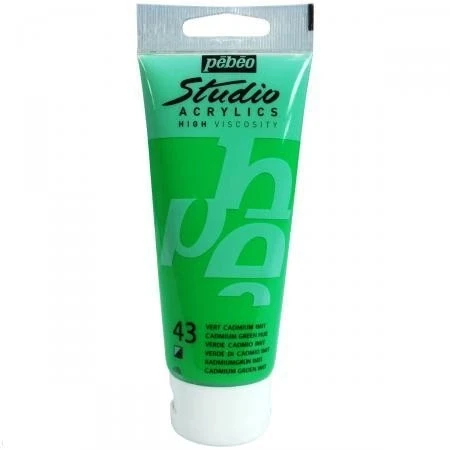Pebeo Studio Akrilik Boya 100ml - 43 Cadmium Green Hue ürün görseli 1