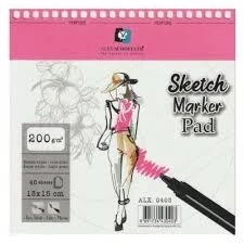 Alex schoeller Sketchbook Sert Kapak Eskiz Defteri 140 gr 21x14,8 cm 80 yp SİYAH ürün görseli 1