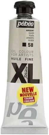 Pebeo Huile Fine Xl Yağlı Boya 37ml 58 Silver gümüş ürün görseli 1