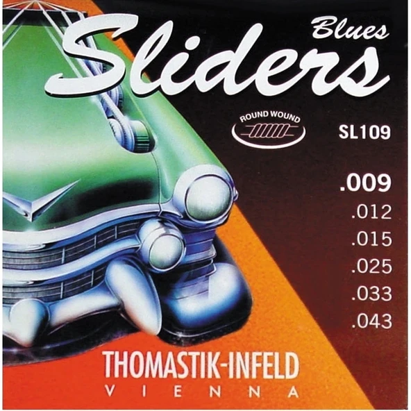 Thomastik SL109 Sliders Light Elektro Gitar Teli (09-43) ürün görseli 1