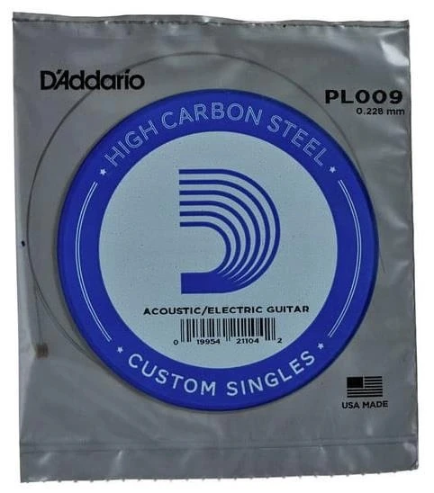 DADDARİO PL009 ELEKTRO VE AKUSTİK TEK TEL, E-(Mİ), HIGH CARBON ST ürün görseli 1