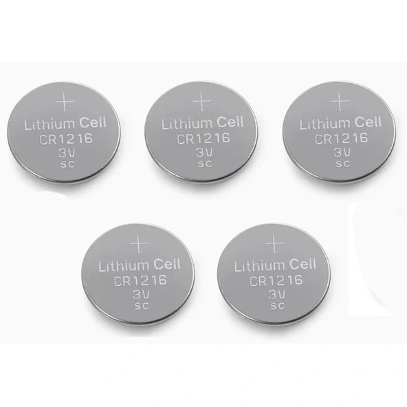 Yuma Cr1216 Süper Lityum 3V 5’Li Kart Düğme Pil ürün görseli 1