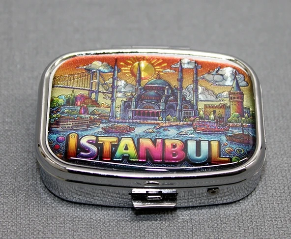 İstanbul Temalı İlaç Kutusu Anahtarlık Alk4371 ürün görseli 1