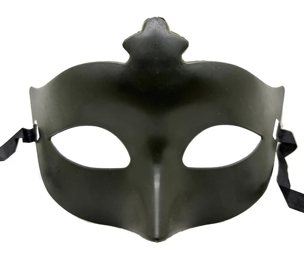 Haki Yeşil Renk Masquerade Kostüm Partisi Venedik Balo Maskesi ürün görseli 1