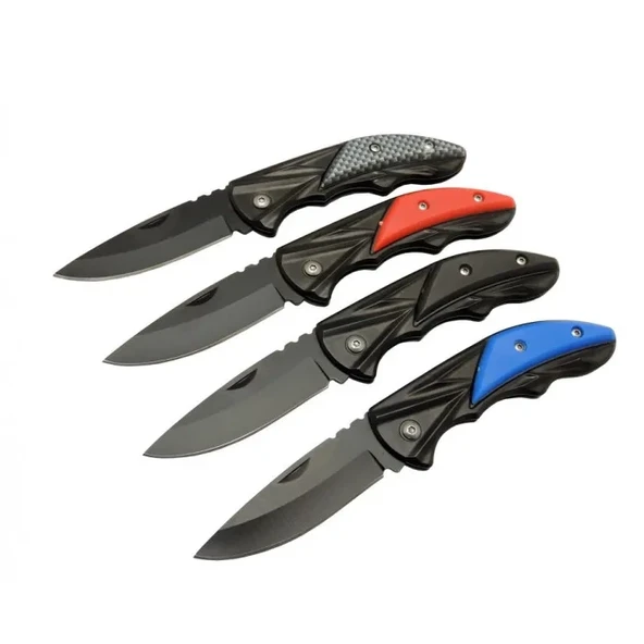 Klipsli 4 Lü Set Metal 16 Cm Kamp / Çakı - Yarı Otomatik, Kemerlikli, Kutulu ürün görseli 1