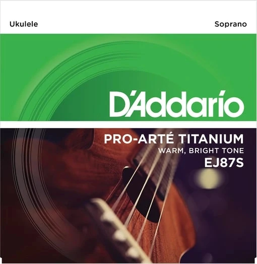 UKULELE TEL SETİ, SOPRANO, TITANIUM, WARM BRIGHT ürün görseli 1