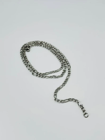 Rodyum Çelik Erkek Kolye 60 Cm - Ekl0008 - Resim 2