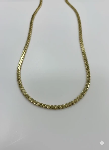 Kaplama Zincir Pirinç Cm Kolye Zincir 60 Cm - Kl0253 ürün görseli 1