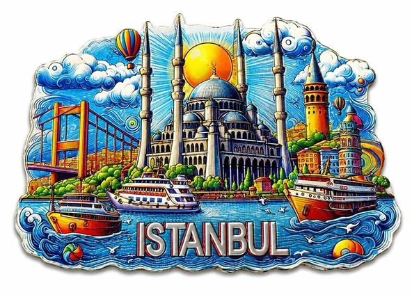 İstanbul Temalı Silikon Buzdolapı Süsü Magnet Alk5375 ürün görseli 1