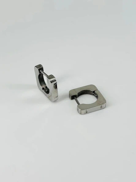 Rodyum Çelik Erkek Küpe Çap (9 Mm) Kalınlık (3 Mm) - Ekp0013 ürün görseli 1