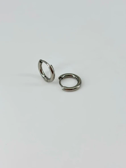 Rodyum Çelik Erkek Küpe Çap (7 Mm) Kalınlık (2 Mm) - Ekp0026 ürün görseli 1