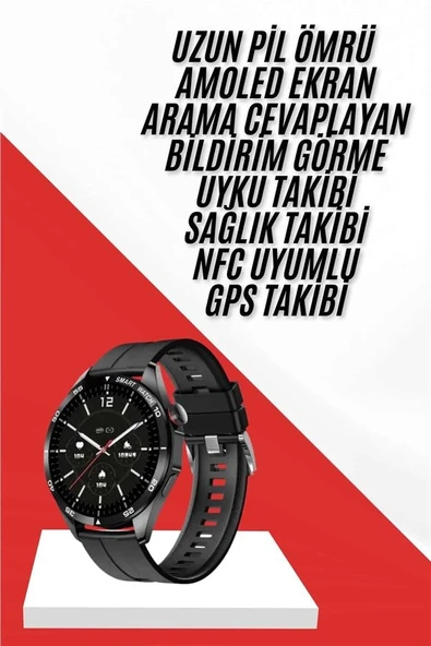 Akıllı Saat Ios Android Tüm Telefonlara Uyumlu Çok Fonksiyonlu Amoled Ekran ürün görseli 1