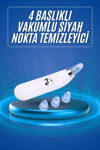 Siyah Nokta Temizleme 4 Başlıklı Vakumlu Pilli Ölü Deri Arındırma ürün görseli 1
