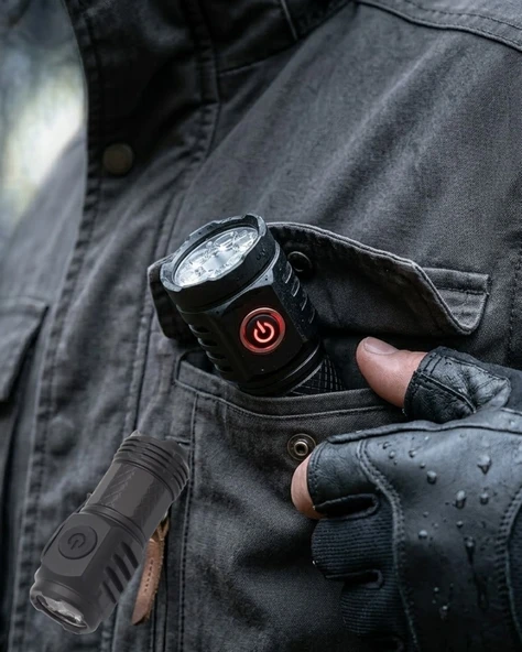 Cep Boy El Feneri Şarjlı Kompakt Tasarım Çok Amaçlı Kullanım ürün görseli 1