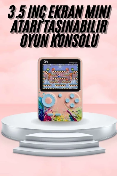 3.5 İnç Klasik Lcd Ekran 500 Oyunlu Oyun Konsolu Taşınabilir ürün görseli 1
