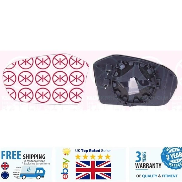 Mercedes A Class B Class Elektrikli Ayna Camı 2004-2007 Kör Noktalı Sağ (Oem No:1698100921) ürün görseli 1