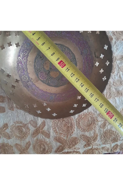 hatıralar Antika Pirinç Tas - Resim 6