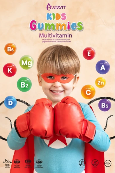 Atavit Kids Multivitamin 60 Gummies - Resim 3