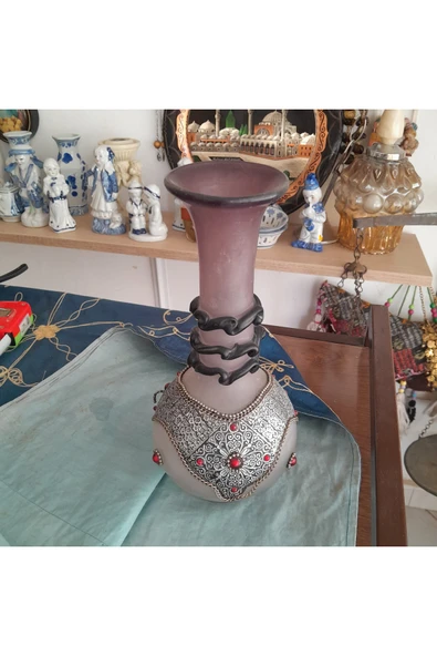 hatıralar El Yapımı Antika Cam Vazo ürün görseli 1