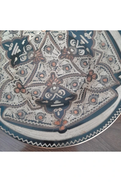 hatıralar Bakır Duvar Tabağı - Resim 3