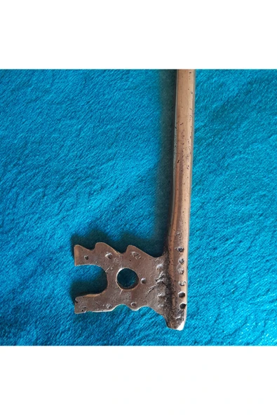 Vintage Pirinç Dekor Anahtar - Resim 2