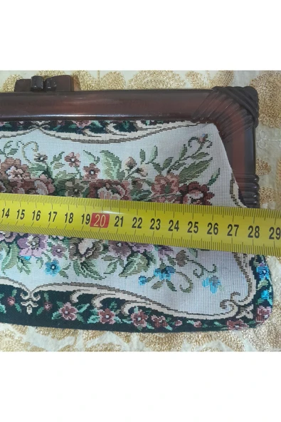 hatıralar Avrupa Goblen İşli Çanta - Resim 3