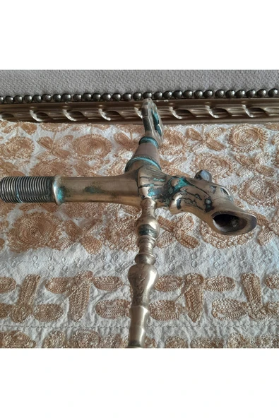 hatıralar Antika Pirinç Musluk Çeşme - Resim 4
