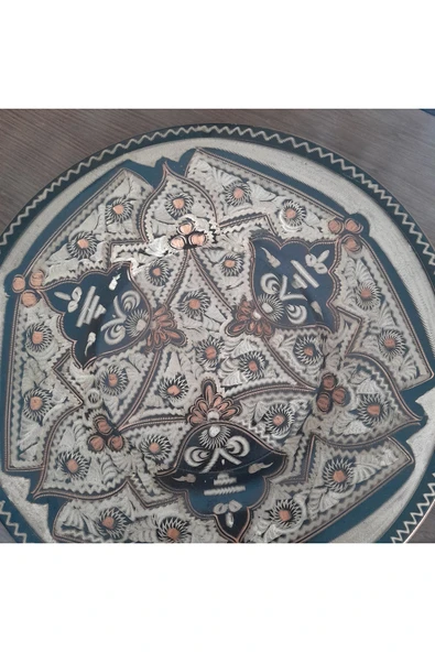 hatıralar Bakır Duvar Tabağı - Resim 2