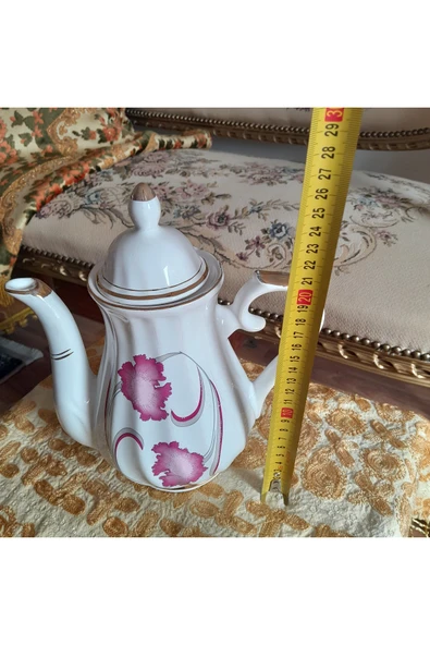 hatıralar Antika Seramik Çay Potu - Resim 6
