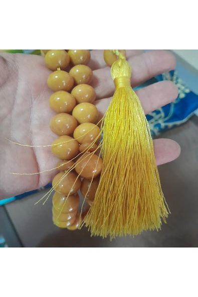 OSMANLI Püskül Sıkma Kehribar - Resim 6