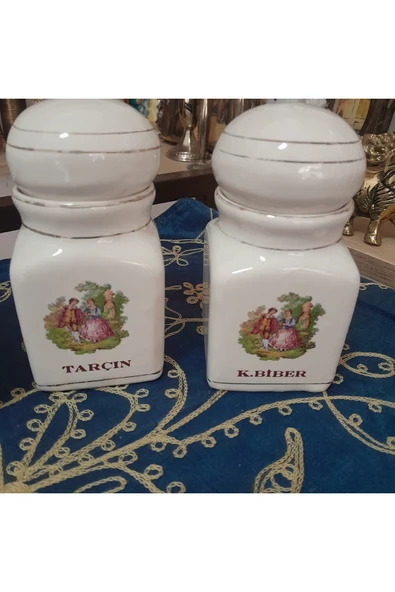 hatıralar Seramik Üçlü Baharatlıklar - Resim 3