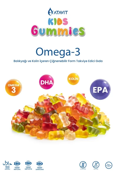 Atavit Kids Omega-3 60 Gummies - Resim 2