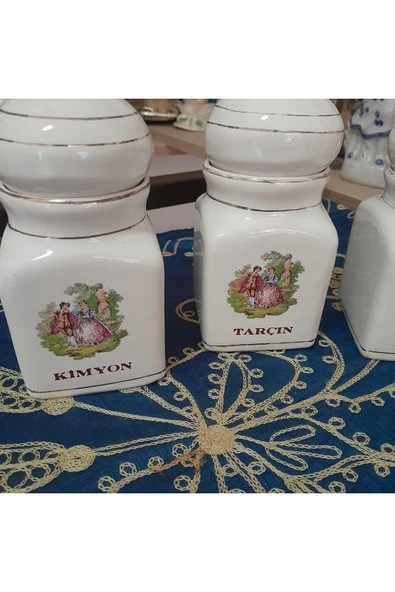 hatıralar Seramik Üçlü Baharatlıklar - Resim 2