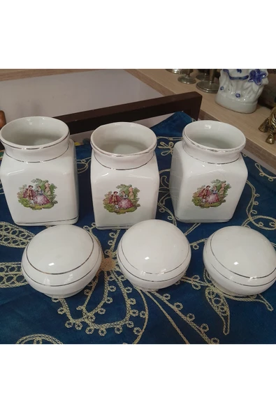 hatıralar Seramik Üçlü Baharatlıklar - Resim 5