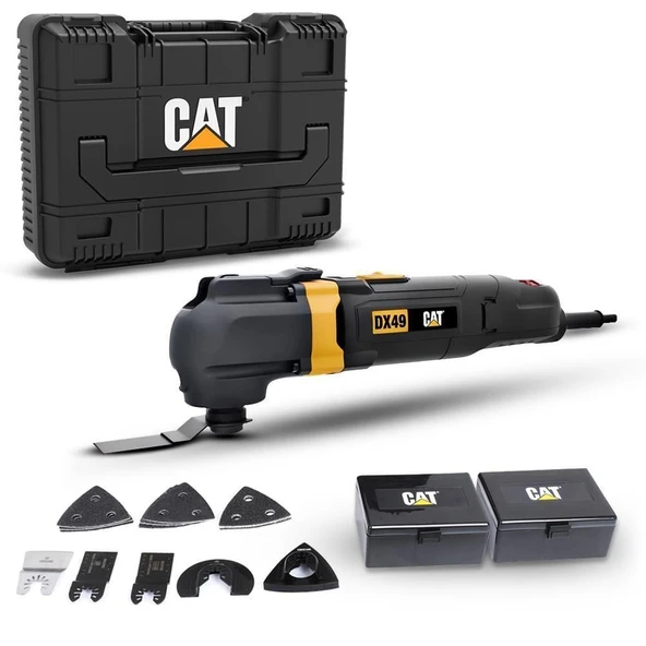 CAT DX49.1 Çok Amaçlı Devir Ayarlı Kesme Raspalama ve Zımpara 350Watt  + 14 Adet Aksesuar ürün görseli 1