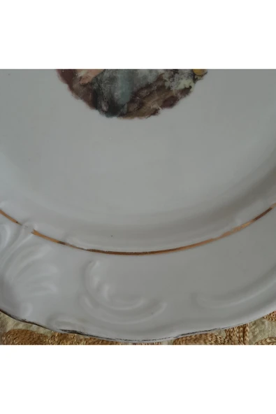 OSMANLI Antika Porselen Tabak - Resim 3