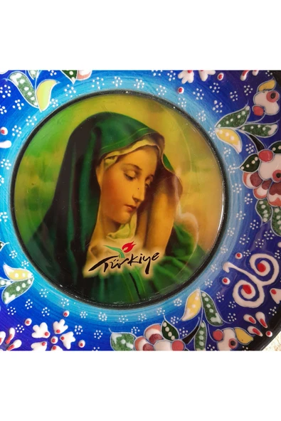 hatıralar Meryem Ana Konulu Tabak - Resim 6