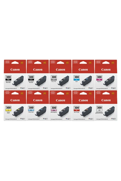 Canon pro 300 Uyumlu kartuş seti ürün görseli 1