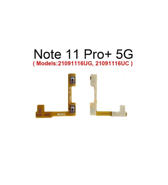 Xiaomi Redmi Note 11 Pro Plus İle Uyumlu Volume Yan Ses Film Flex 21091116UG 21091116UC ürün görseli 1