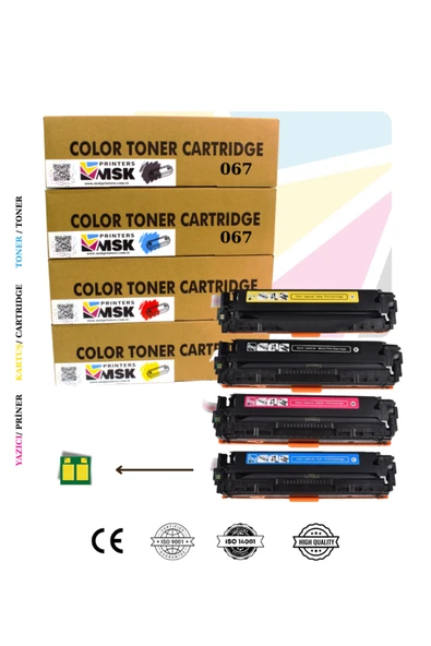 msk printers Canon I-Sensys MF-657CDW Uyumlu Toner Seti ürün görseli 1