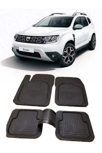 MSK Dacia Duster 4x2 2013-2017 4d Havuzlu Paspas Takımı 5 Parça ürün görseli 1