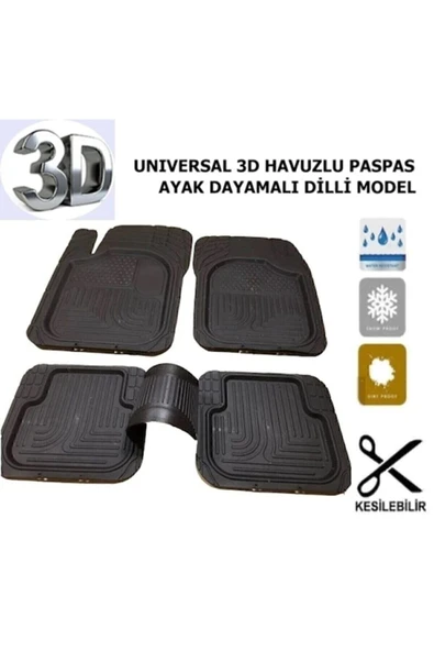 otokoz Havuzlu 3d Paspas Takımı 5 Parça - Resim 4