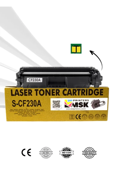 msk printers Hp Laserjet Pro M203DW Uyumlu Siyah Toner ürün görseli 1